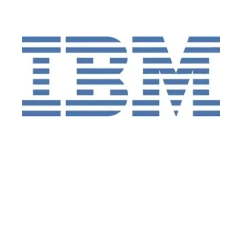 Logotipo de IBM, proveedor tecnológico integrado en soluciones de Business Intelligence desarrolladas por Stratic