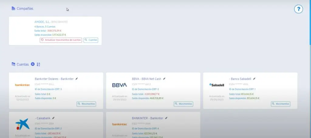 Gestión de saldos bancarios por empresa y cuenta con Milagros y AHORA ERP, herramienta avanzada de conciliación financiera – Stratic